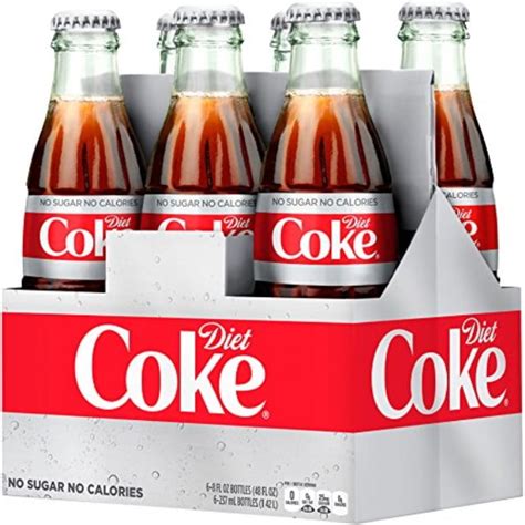 Diet Coke Glass Bottles 4 6 Packs