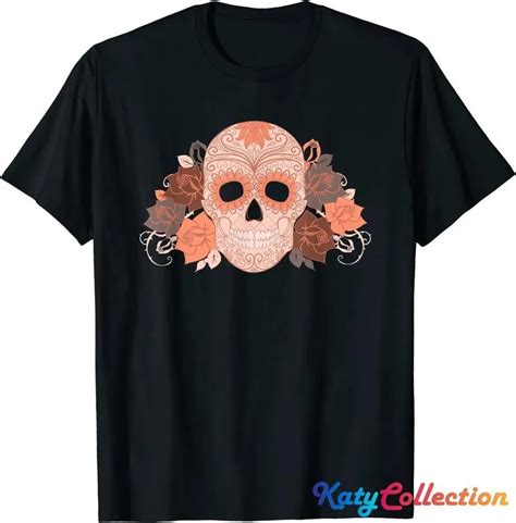 Sugar Skull Halloween Dios De La Muerte Calavera Hoodie Sweatshirt T Shirt Katycollection