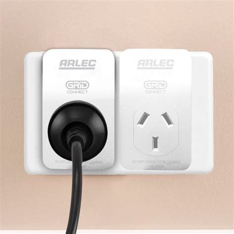 Arlec White Grid Connect Smart Plug In Socket With Energy Meter