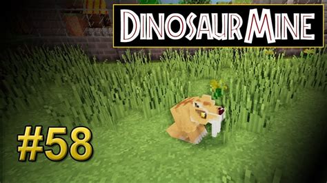 Minecraft Dinosaur Mine 58 Saber Toothed Kitty Youtube