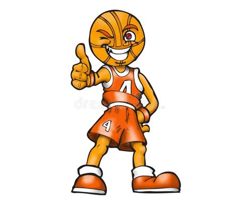 Cartoon Basketball Player stock illustration. Illustration of uniform ...