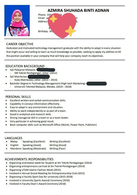 Contoh Ayat Objektif Kerjaya Dalam Resume Ketahui Cara Menulis Hot Sex Picture