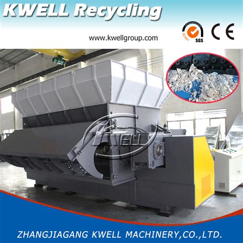 Single Shaft Recycling Shredder Machine Waste Plastic Shredder For Pe