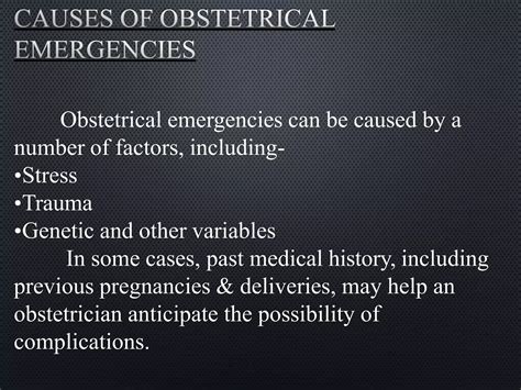 Obstetrical Emergency And Managementpptx