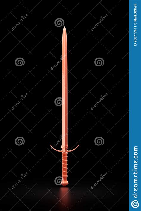 Single Color Monochrome Orange Sword Ancient Knight Sword Stock