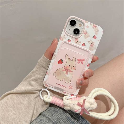Jual Bunnies Tpuaesthetic Anti Shock Lucu Card Holder Casing Infinix Smart Hot I Hot