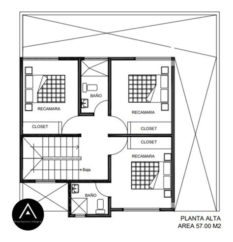 Plano Arquitectonico De Casa Habitacion X M Casa Moderna En Sexiz Pix