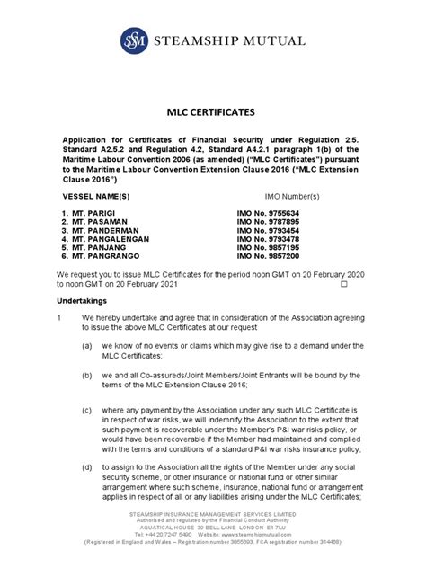 Mlc Certificates Application Form Pdf Civil Law Legal System