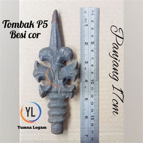 Jual Tombak Cor P Ornamen Aksesoris Pagar Besi Padat Shopee Indonesia