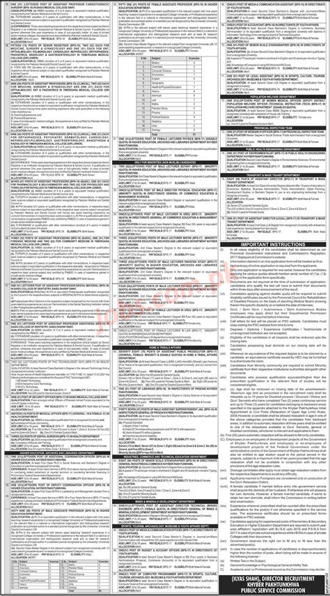 Kppsc Jobs Latest Jobs In Kppsc Khyber Pakhtunkhwa