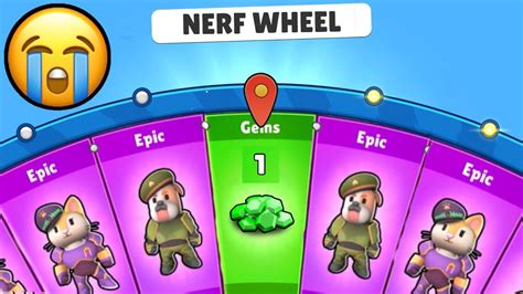 Dont Spin X Super Unlucky Nerf Wheel Spins Stumble Guys Nerf