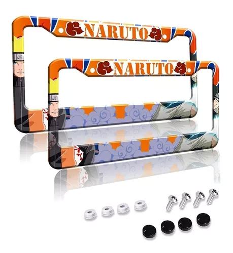 Par 2 Portaplacas Universal Naruto Para Auto Meses sin interés