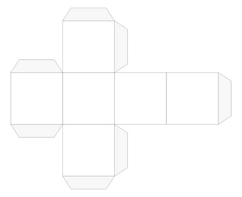 Cube Template 4 Inches 10 Free Pdf Printables Printablee