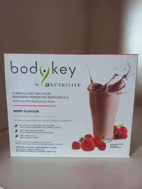 Bodykey By Nutrilite Meal Replacement Shake Berry Health Nutrition