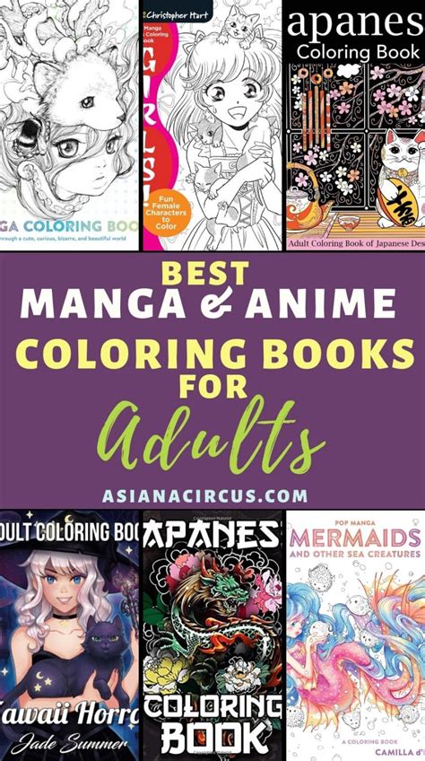 19 Best Manga And Anime Coloring Books For Adults Asiana Circus