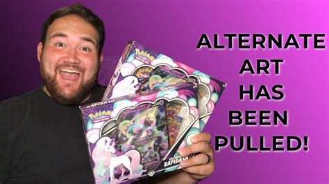 Alternate Art Pulled Galarian Rapidash V Boxes Opening Youtube