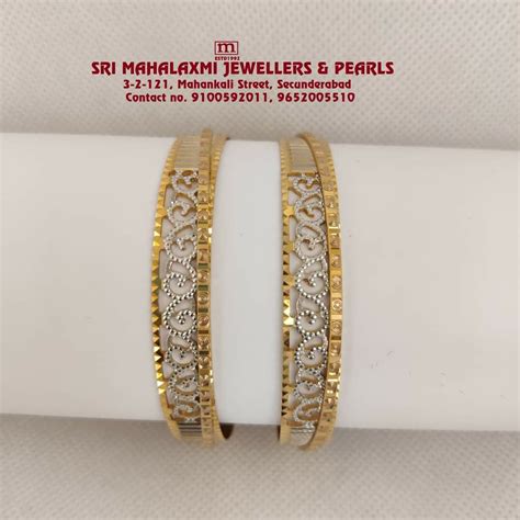 Sri Mahalaxmi Jewellers And Pearls Gold Bangles Design Bangles