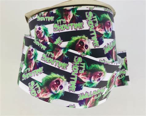 Beetlejuice 3 Inch Printed Gross Grain Ribbon Sold By The Yard Etsy