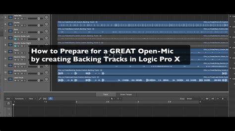 How To Create Backing Tracks In Logic Pro X Youtube