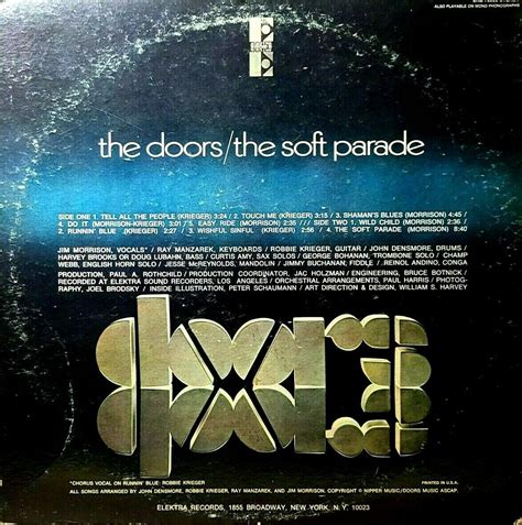 The Doors “the Soft Parade” Gatefold Elektra Eks 75005 Vinyl Vg Jacket