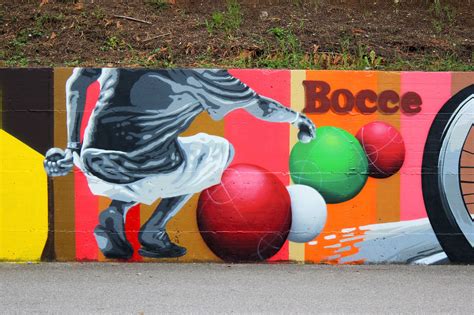 Sport Center Detail 2 Bocce By Wiz Art Street Art Graffiti