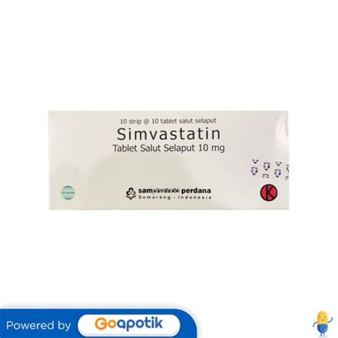 Jual Simvastatin Sampharindo Mg Box Tablet Shopee Indonesia