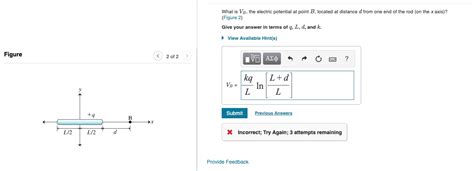 Solved A Finite Rod Of Length L Has Total Charge Q