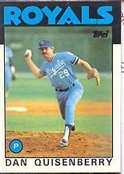 Topps Tiffany Kansas City Royals Baseball Card Dan Quisenberry