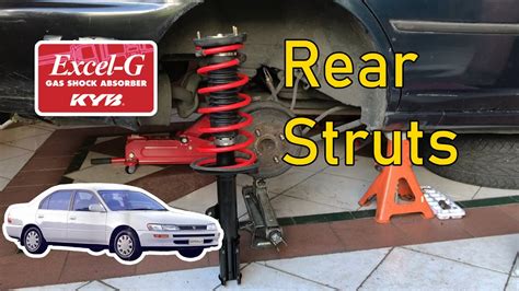 How To Replace Your Rear Struts Toyota Corolla E100 Youtube