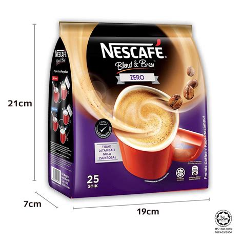 Nestle Malaysia Nescafe Zero Nescafe In Blend And Brew Zero