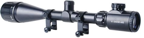 Minidiva Red Green Mil Dot Illuminated 6 24x50 Aoe Optics Hunting