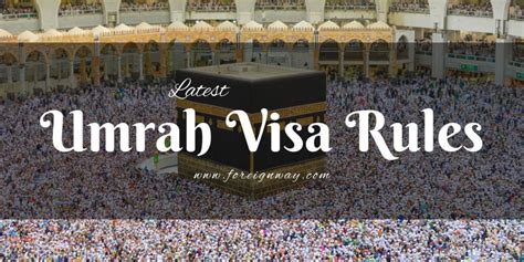 Umrah VISA Requirements And Guidelines For Pakistanis - Foreignway