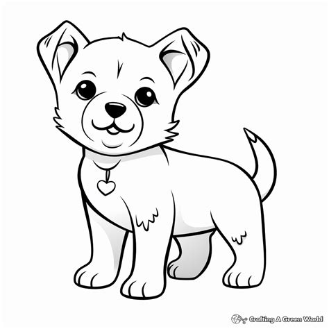 Images Of Dog Coloring Sheets To Print And Color