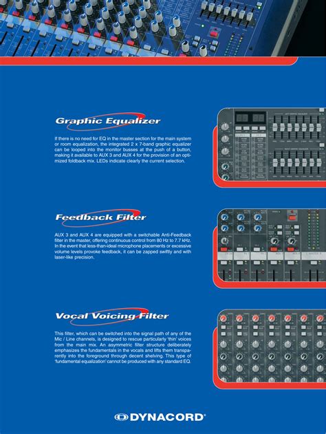 Dynacord Compact Mixing System Users Manual CMS Serie D E