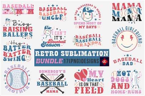 Retro Baseball Sublimation Design Bundle Graphic By ArtStory Creative