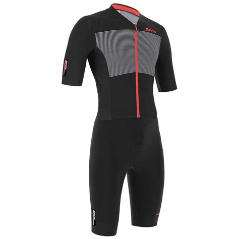 Santini Redux Istinto Short Sleeve Race Suit Black Bikeinn