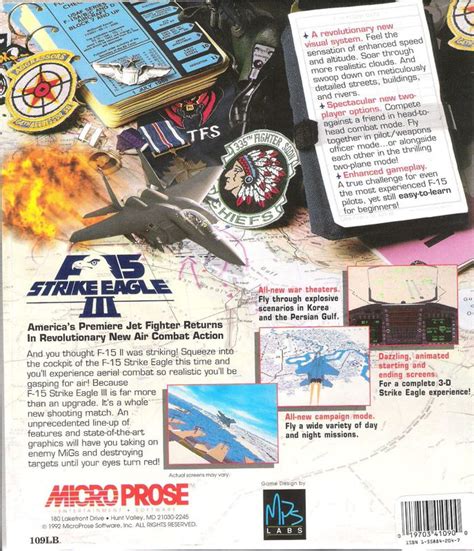 F Strike Eagle Iii Dos Box Cover Art Mobygames