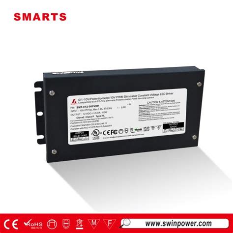 120v 277v Ac Dc 12v 60w 0 10v Dimmable Constant Voltage Led Driver