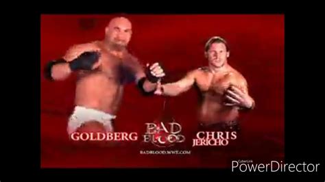 WWE Bad Blood 2003 Goldberg Vs Chris Jericho Promo YouTube