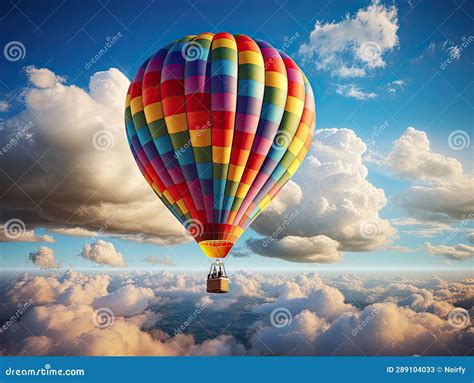 Baloon With Hot Air Stock Image Image Of Basket Flying