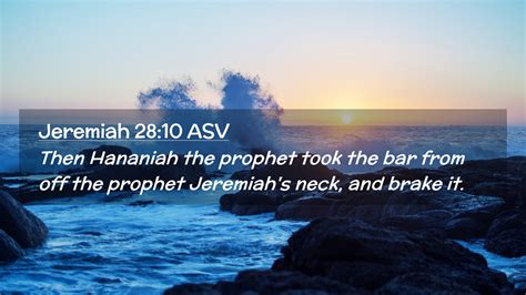 Jeremiah Asv Desktop Wallpaper Then Hananiah The Prophet Took