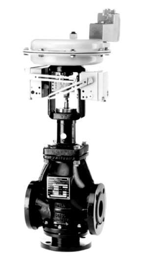 Globe Valve Diverter Pneumatically Operated For Corrosive Fluids Ritm Industry