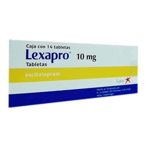 Escitalopram Lexapro Mg Tabletas Walmart