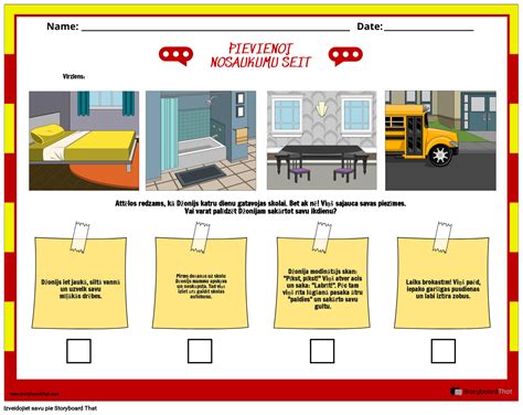 Su St Stu Sec Bas Darblapa Storyboard Par Lv Examples