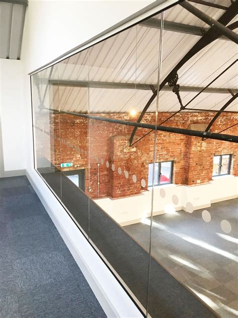 From Glass At Work Inline Single Glazed Acoustic Glass Partition On A Mezzanine For Colburn