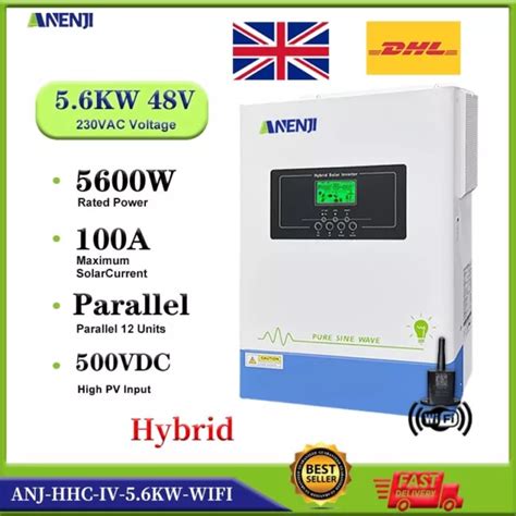 5600w Hybrid Solar Inverter Off Grid Mppt 100a 220 230v 48v 500vdc With