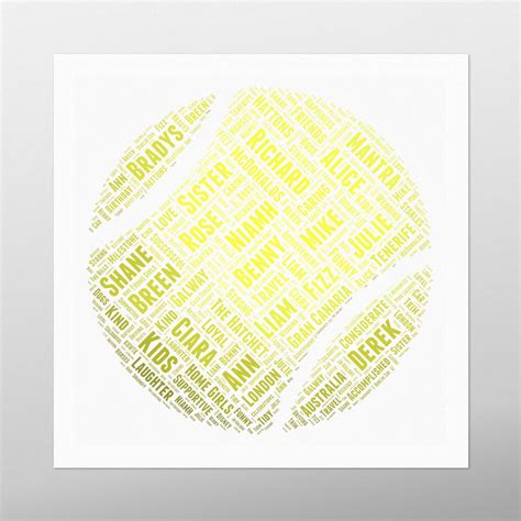 Sliotar by wordbird.ie | Personalised Word Art Prints | Hurling Gifts