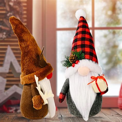 Christmas Gnome Plush Doll Faceless Party Props With Hooded 毎日続々入荷