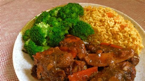 Jamaican Brown Stewed Chicken Oven Style YouTube