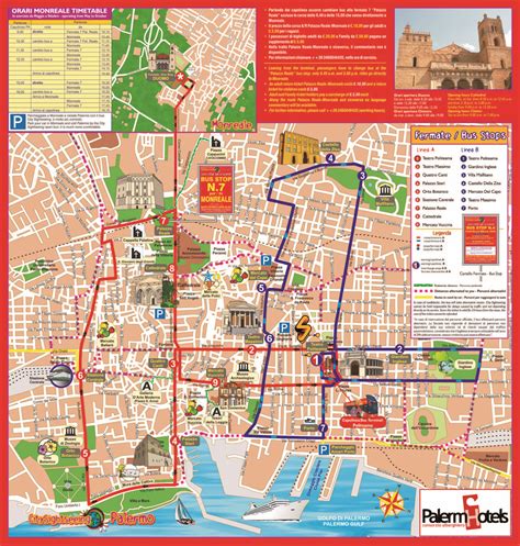 Palermo Tourist Map